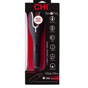 NIB Chi Spin n Curl Matte Black